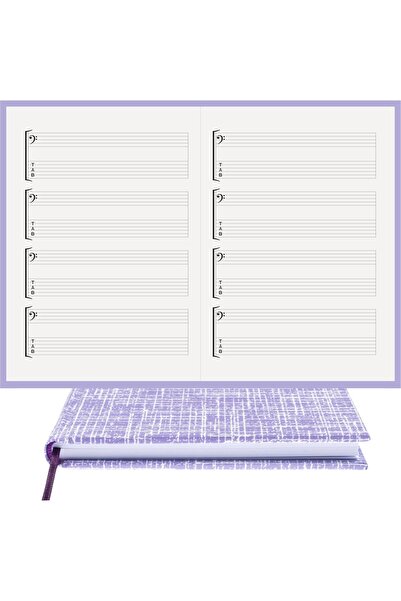 BİDEFTER Guitar Notation Notebook – with Fa and Tab Keys - 100% Handmade, 202...