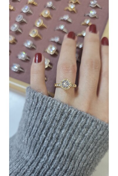 ARTEMİSİA خاتم نسائي بتصميم فاخر ومضيء بلونين قابل للتعديل بدون رقم