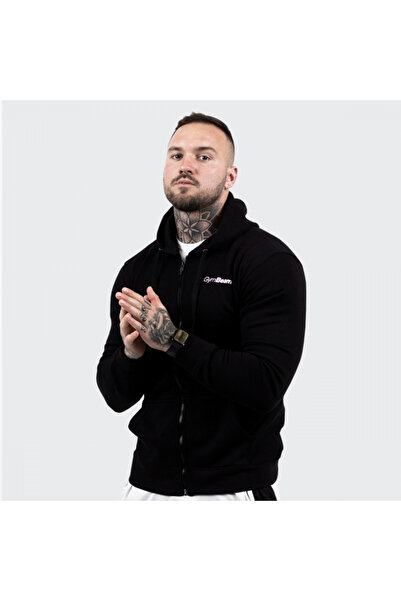 GymBeam Hanorac cu fermoar negru