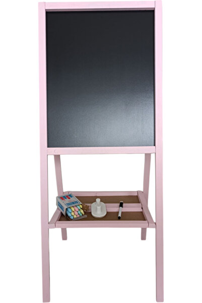 öz-gün tebeşir Drn Kids ve Eğitim Açık Pembe renk Ayaklı Çift Taraflı Yazı Ta...