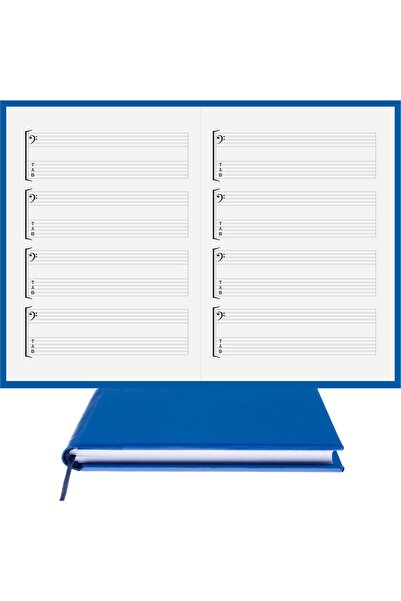 BİDEFTER Guitar Notepad – with Fa and Tab Keys - 100% Handmade, 2026 Collecti...