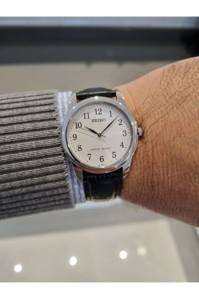 Seiko Black Strap 5 Atm Waterproof Men's Wristwatch