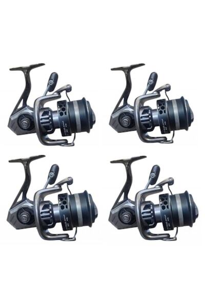 eastshark Set 4 Mulinete Crap Line Winder KK 12000, 7 Rulmenti, Frână Microme...