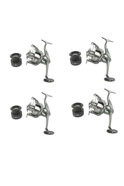 Diamant Alb Set 4 Mulinete Crap, Somn, ( DM 80 ), Tambur 8.000 Metalic, 10 Ru...