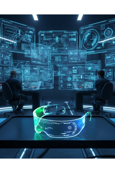 Lisinya نظارات ريف مع إضاءة LED 7 ألوان 5 أوضاع إضاءة تصميم مستقبلي - TYGOO