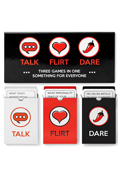 miraza Valentine's Day Couples Card Game/18+/Talk, Flirt, Give, 162 Cards, Ch...
