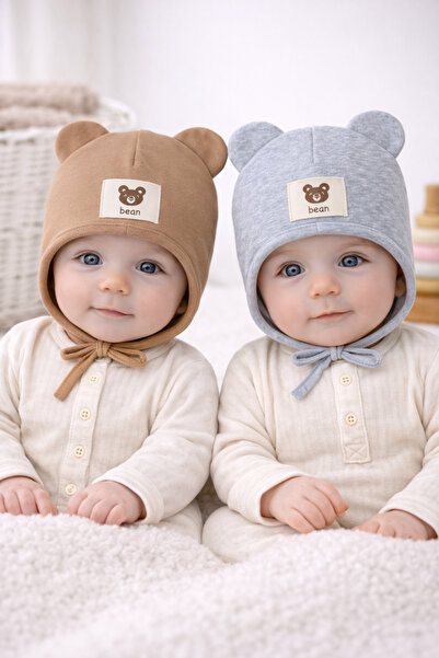 greenmoss 100% cotton twin baby beanie