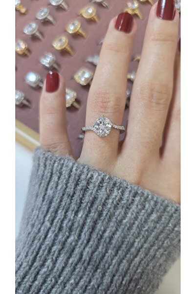 ARTEMİSİA خاتم نسائي بتصميم فاخر ومضيء بلونين قابل للتعديل بدون رقم