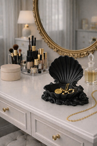 Vescarri وعاء مجوهرات أنيق على شكل صدفة بحرية