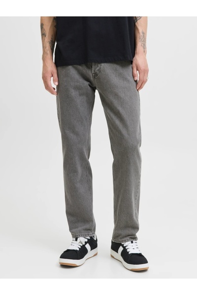 Jack & Jones Blugi bărbătești CHRIS, talie înaltă, croială lejeră, gri