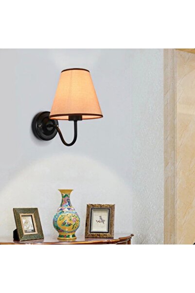 Muga Lux Fabric Beige Headboard Black Metal Body Indoor Wall Spaces Bed Headb...