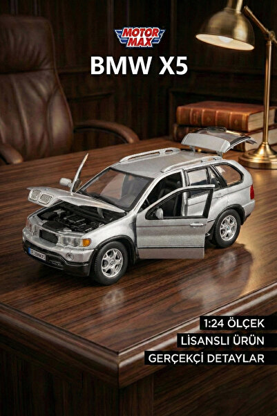craftivio Motor Max 1:24 Bmw X5 Diecast Model Araba - Metal Koleksiyonluk Ara...
