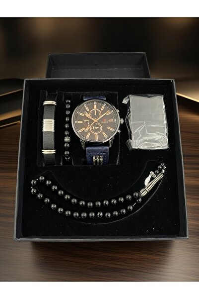 Ersoy Special Valentine's Day Men's Watch Gift Set (Lighter+Watch+Prayer Bead...