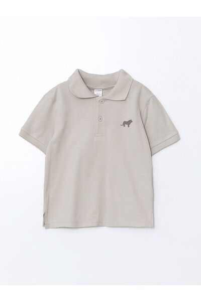 LC Waikiki Özmarka Νέας Σεζόν Παιδικό Μπλουζάκι Πόλο με Στάμπα για Αγόρια