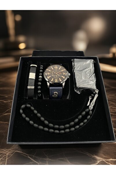 Ersoy Special Valentine's Day Men's Watch Gift Set (Lighter+Watch+Prayer Bead...