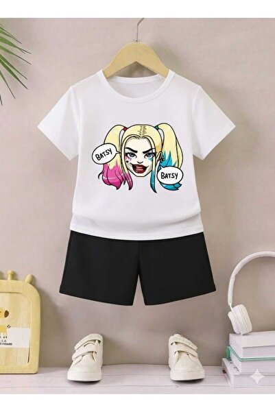 Nice Clothes Set trening pentru copii cu glugă UNISEX BATSY PRINT FAȚĂ DE FATĂ