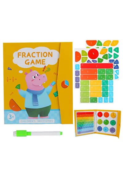 TeTea Kit Educational Tetea, Jocul de Fractii Magnetice cu Prietenii Savanei ...