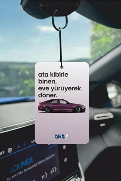 PROMOSYONİK Ata Kibirle Binen Eve Yürüyerek Döner Tasarımlı Oto Kokusu