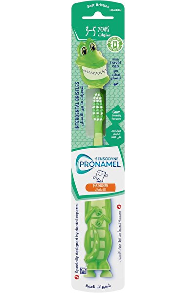 Sensodyne فرشاة أسنان بروناميل للأطفال، من عمر 3 إلى 5 سنوات، متعددة الألوان