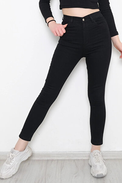 GENERAL Navy blue skinny jeans made of cotton - Turkish made