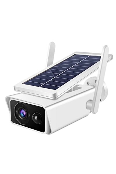 ISO TRADE Smart IP Camera with Solar Power - 1080P, Wi-Fi, Two-Way Audio, Wea...