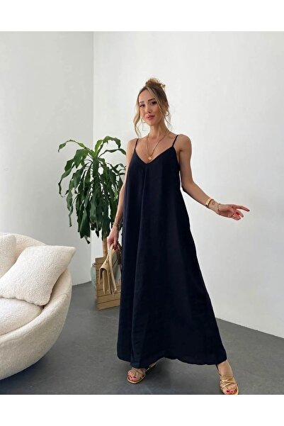 moda alkoc askılı elbise