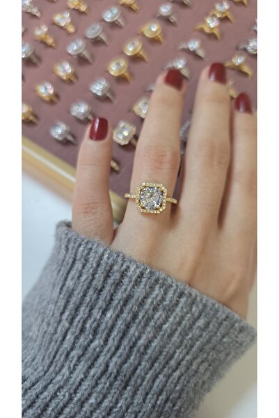 ARTEMİSİA خاتم نسائي بتصميم فاخر ومضيء بلونين قابل للتعديل بدون رقم