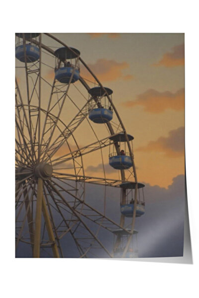 Zestia Premium Poster Brussels Canal Scenery Living Room Decor