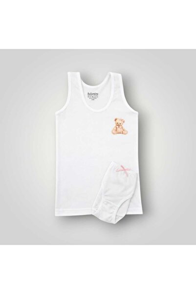 BEYAZ BEBE SET DE 2 PIESE DE LENJERIE INTIMĂ PENTRU FETE, DIN BUMBAC ELASTIC,...