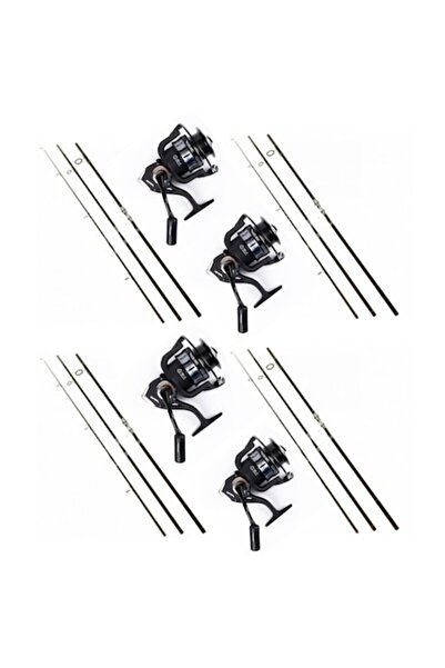 eastshark Set of 4 Rods 3, 90 m, 3 Segments, + 4 Reels Ganett 7000, 13 Bearin...