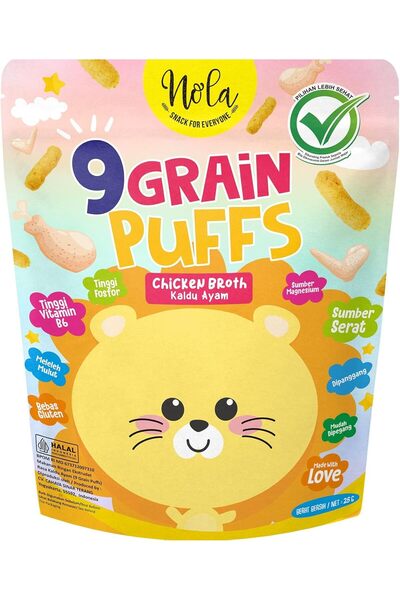 NOLA 9 Grain Healthy Puffs Chicken Broth 25g