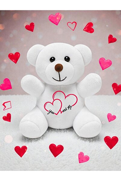 Özel Tasarım Sevgiliye Romantik Hediye Baskılı 20 cm Pelüş Ayıcık – Çıkarılab...