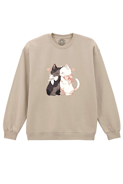 Cu Pisici Love Printed Blouse, Unisex, Valentine's Day