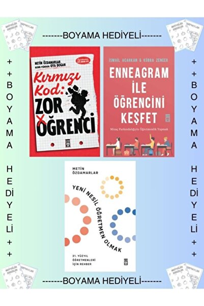 Timaş Yayınları Boyamalı Kırmızı Kod : Zor Öğrenci Enneagram İle Öğrencini Ke...