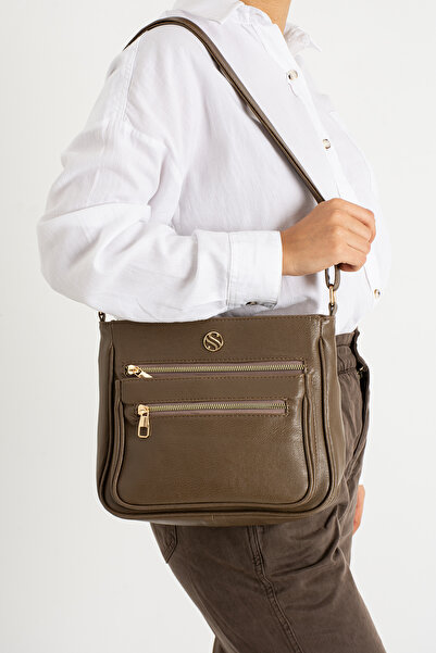 Sanmorris 1399 Women's Adjustable 4-Compartment Crossbody Shoulder Bag