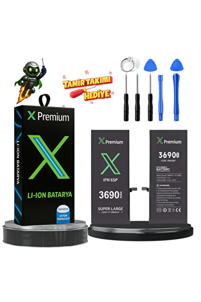 X PREMİUM iPhone 6S Plus Batarya Xpremium Pil Süper Yüksek Kapasiteli Güçlend...