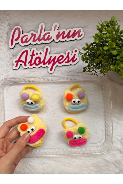 SOFT 2-пари жовтих милих тварин-резинок для волосся (будуть надіслані відпові...