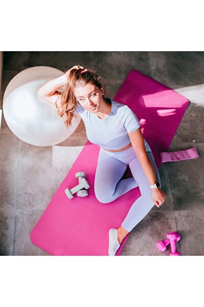 GUS Company GUS PRO - 191 CM Pembe Yoga Matı (1,5 CM Ekstra Kalın Kaymaz Antr...