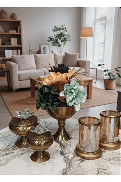Home YAPAY ÇİÇEKLİ 5 li EV AKSESUARI