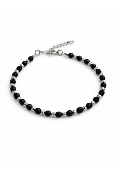 FELICELY 925 Silver Bracelet Black Onyx