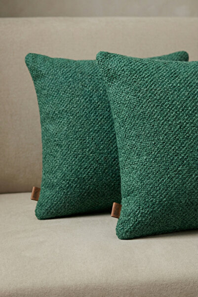 MEFAKS TEKSTİL غطاء وسادة منتفخ مكون من قطعتين، غطاء وسادة مزخرف من القماش ال...