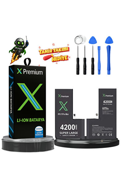 X PREMİUM iPhone 11 Pro Max Batarya Xpremium Pil Süper Yüksek Kapasiteli Güçl...