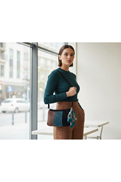 tridihome Luna El Örgüsü Omuz Çantası – El Yapımı, Bohem Tasarım