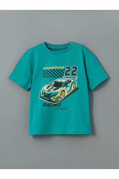 LC Waikiki طاقم الرقبة المطبوعة الصبي تي شيرت