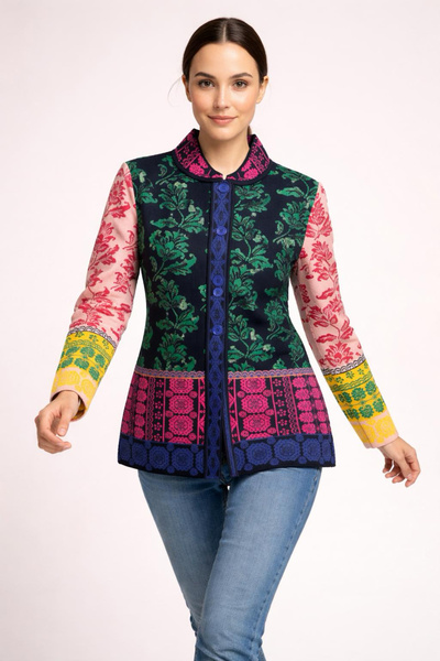 Digz fashion 100% Organic Cotton Ethnic and Floral Patterned Buttoned Wide-Fi...