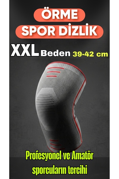 Veltomed XXL BEDEN 3D Örme Sporcu Dizlik Ağrı Azaltıcı Diz Koruyucu Nefes Ala...