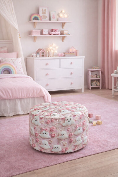 İMZA CRAFT Dekoratif 3D Baskı Çocuk Oturma Pufu