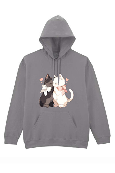 Cu Pisici Printed sweatshirt-Love, Unisex, Valentine's Day