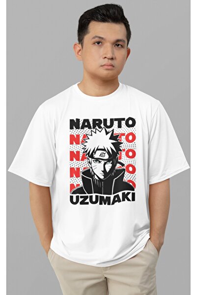 SEVBANO Tricou Naruto Uzumaki imprimat unisex oversize cu personaj anime
