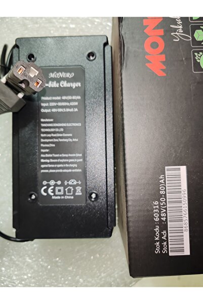 Arzu / Monero ebike şarz alet 4 aklü için 48 volt (50 80 ah) uyumlu
